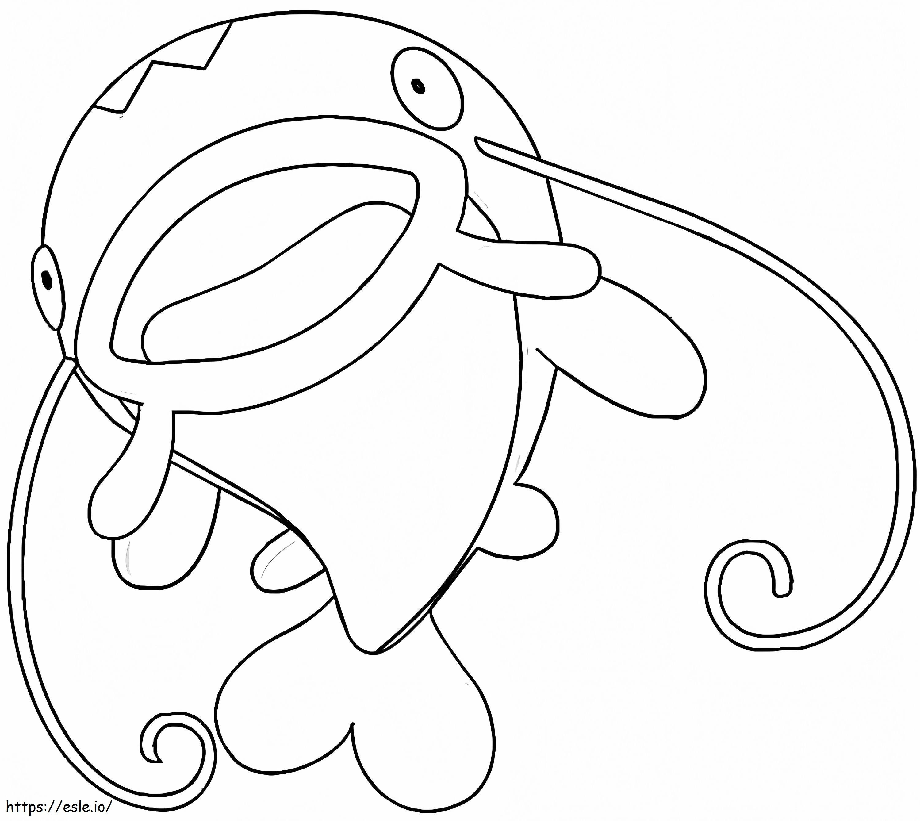 Coloriage Pokémon Whiscash mignon à imprimer dessin