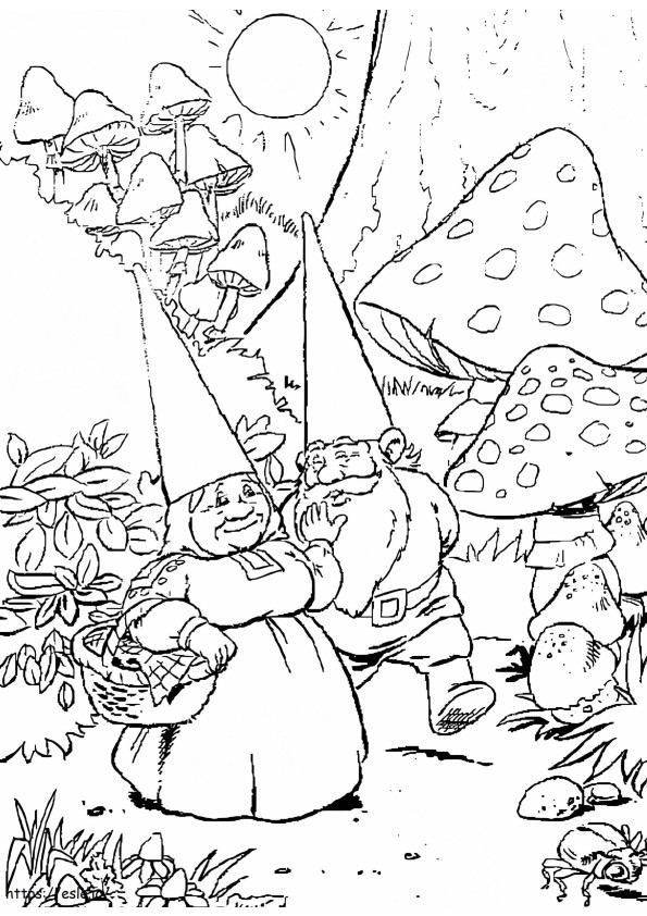 Coloriage David le Gnome à imprimer dessin