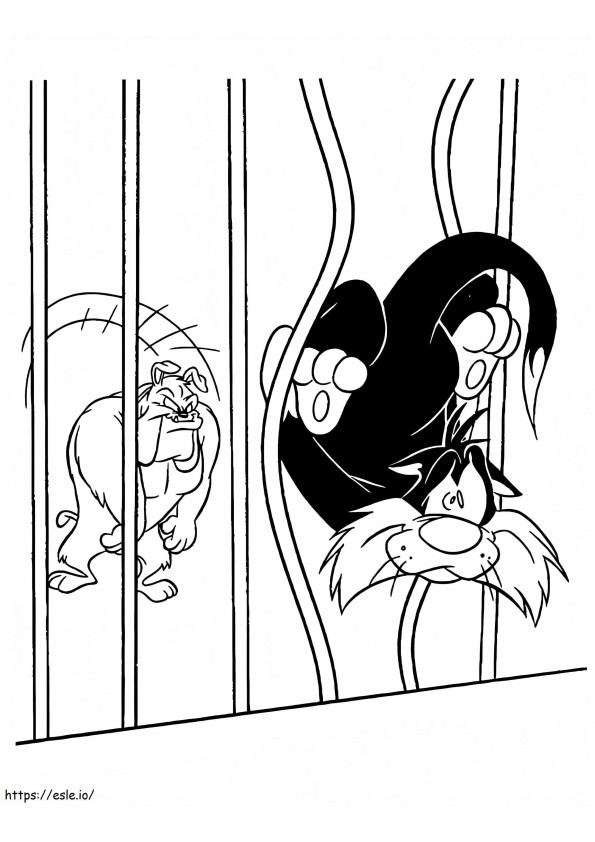 Sylvester 2 coloring page