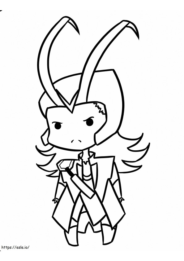 Little Loki coloring page