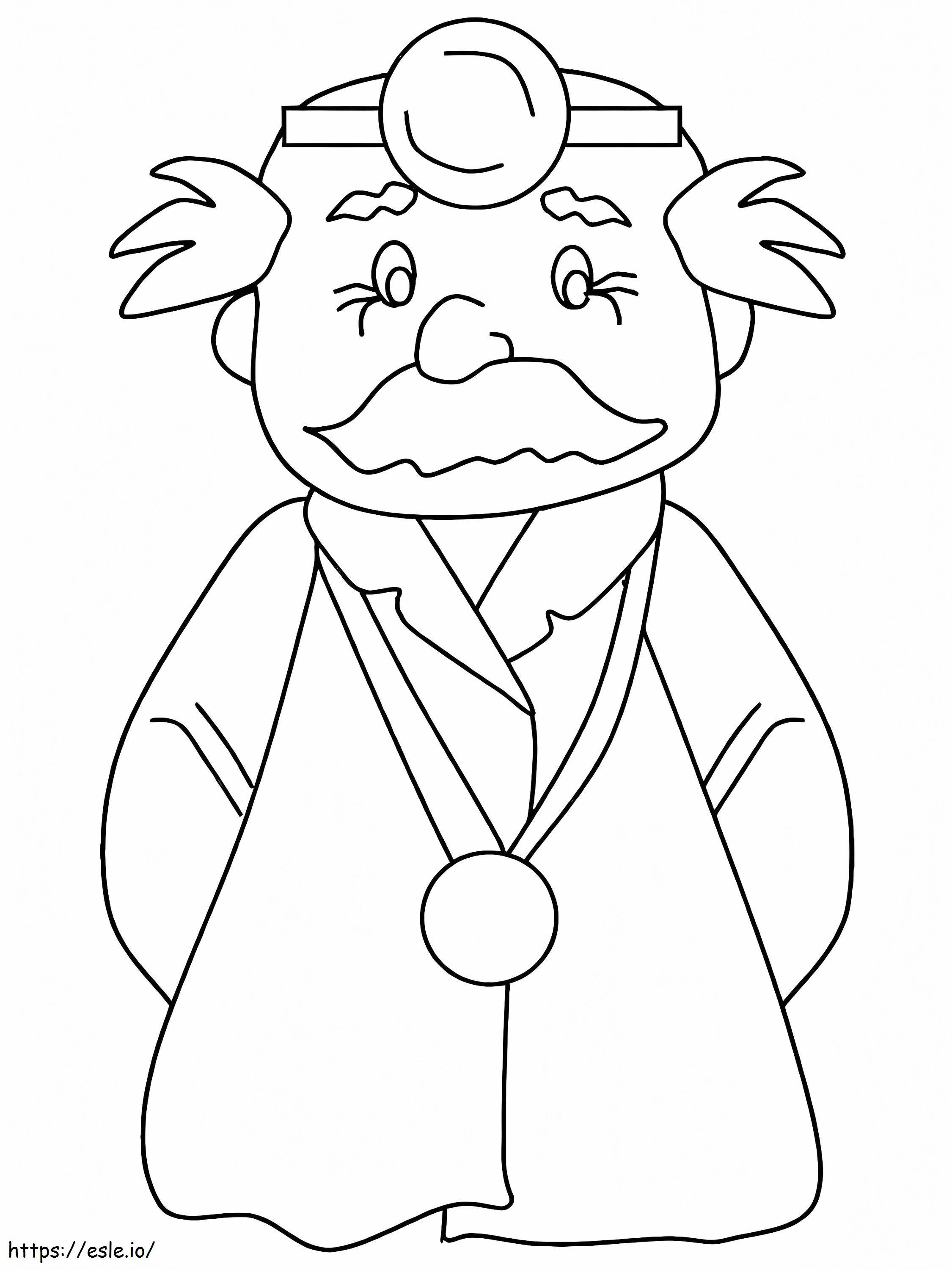 Old Doctor coloring page