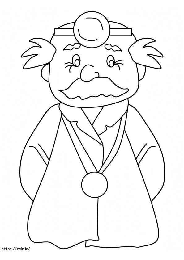 Old Doctor coloring page