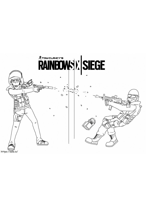 Rainbow Six Siege 2 coloring page