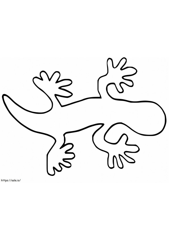 Coloriage Gecko 3 à imprimer dessin