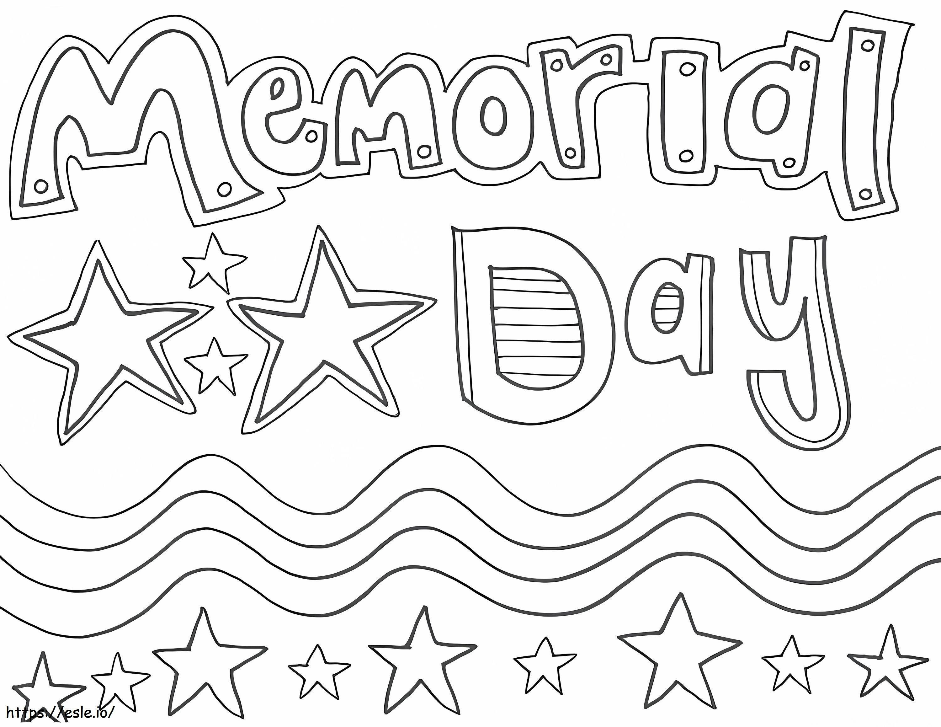 Memorial Day 6 coloring page