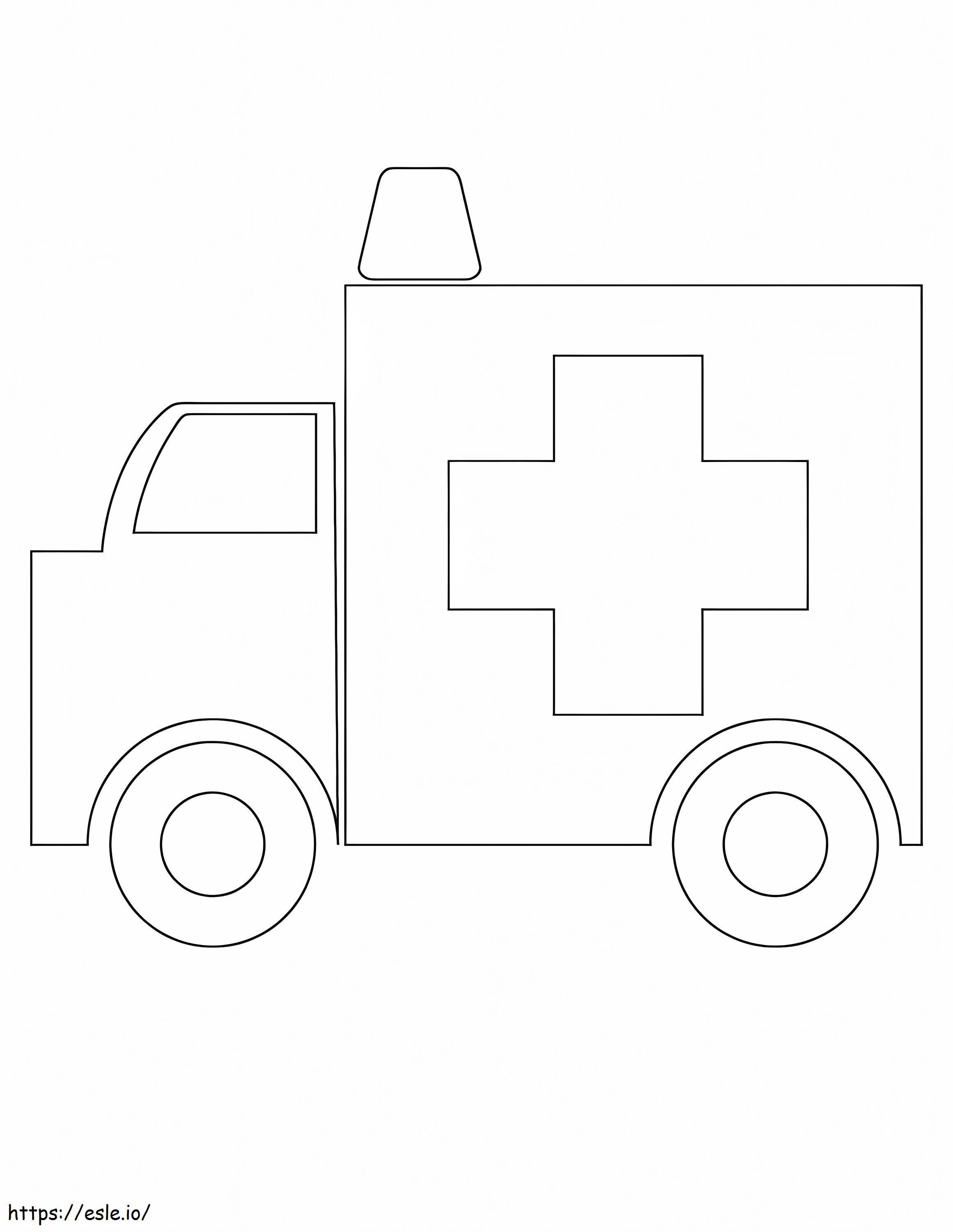 Krankenwagen 5 ausmalbilder