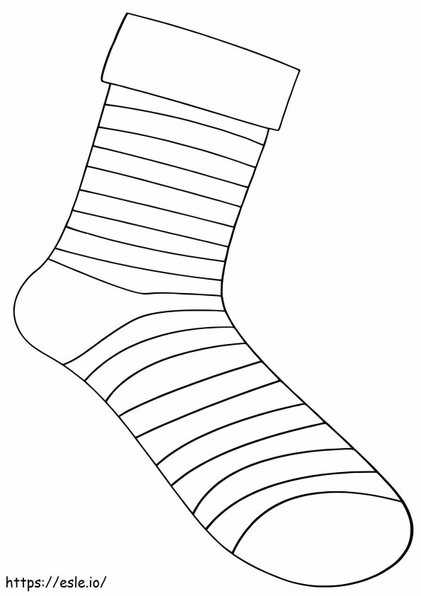 Amazing Sock coloring page