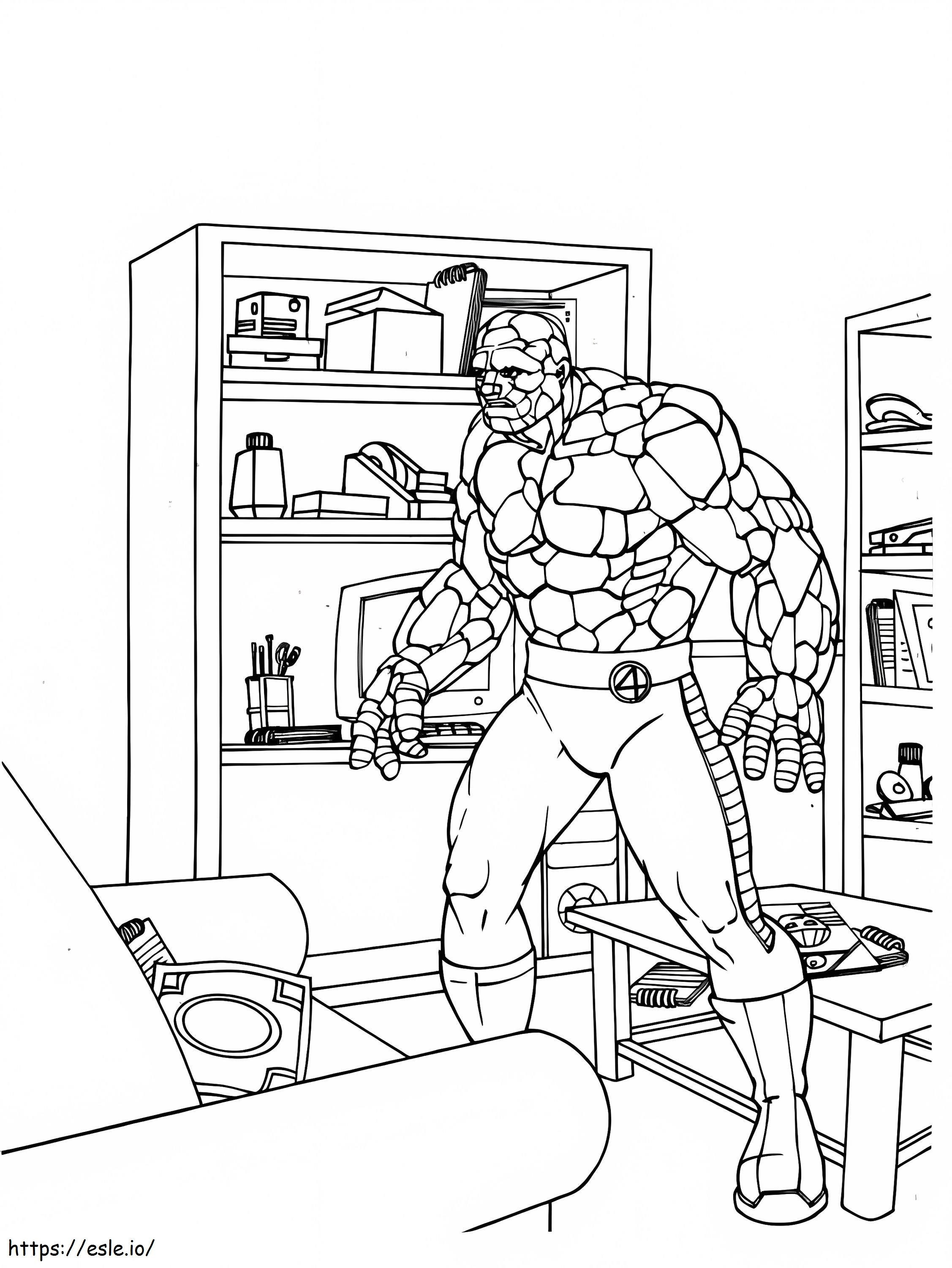 Fantastic Four The Thing coloring page
