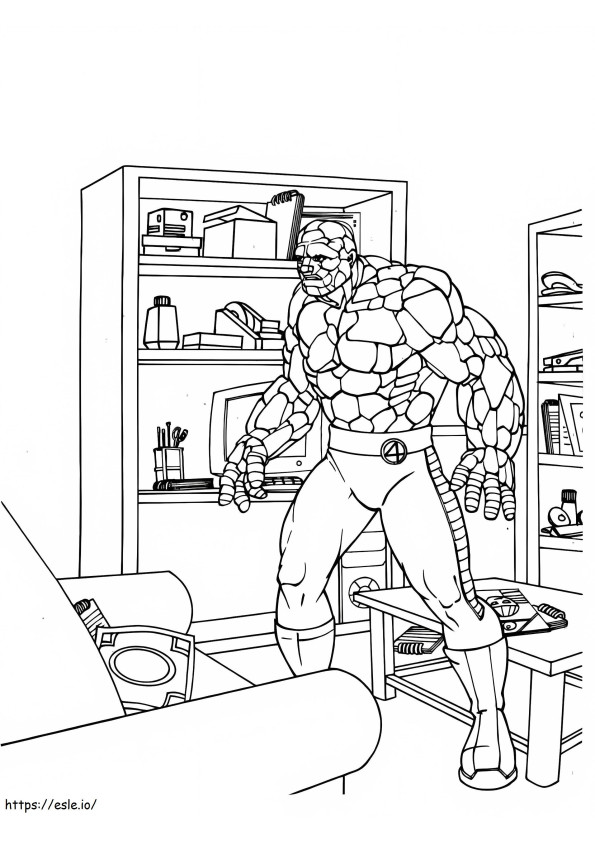 Fantastic Four The Thing coloring page