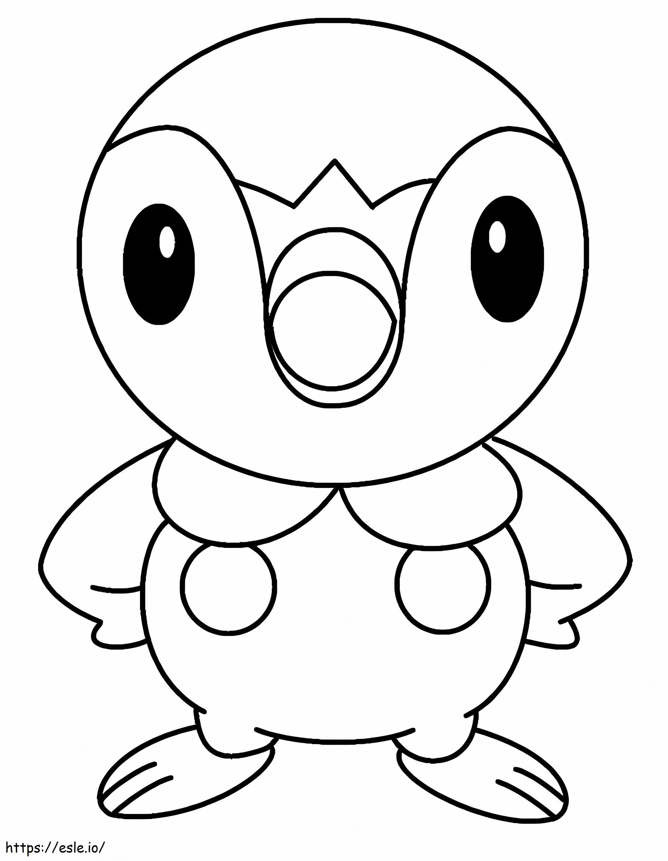 Piplup Pokémon 1 para colorear