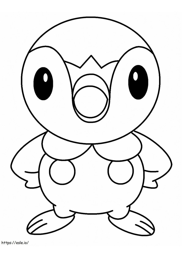 Piplup Pokemon 1 coloring page