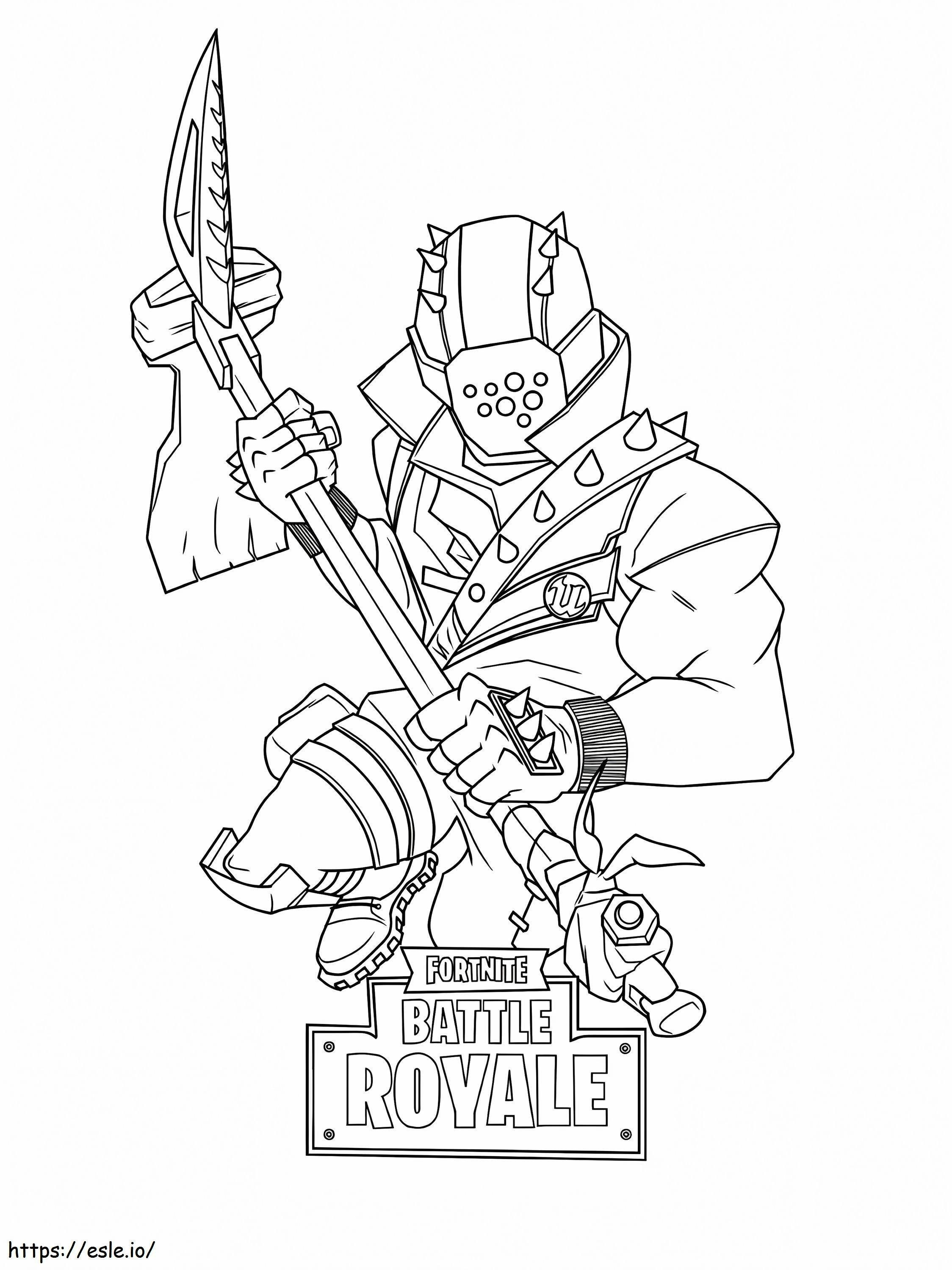 1532744315 Character In Fortnite A4 coloring page