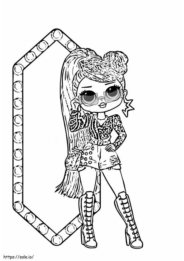 LOL OMG Miss Independent coloring page