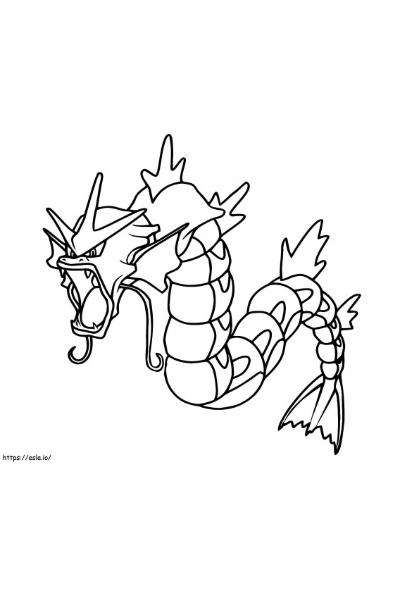 Coloriage Pokémon Léviator Gen 1 à imprimer dessin