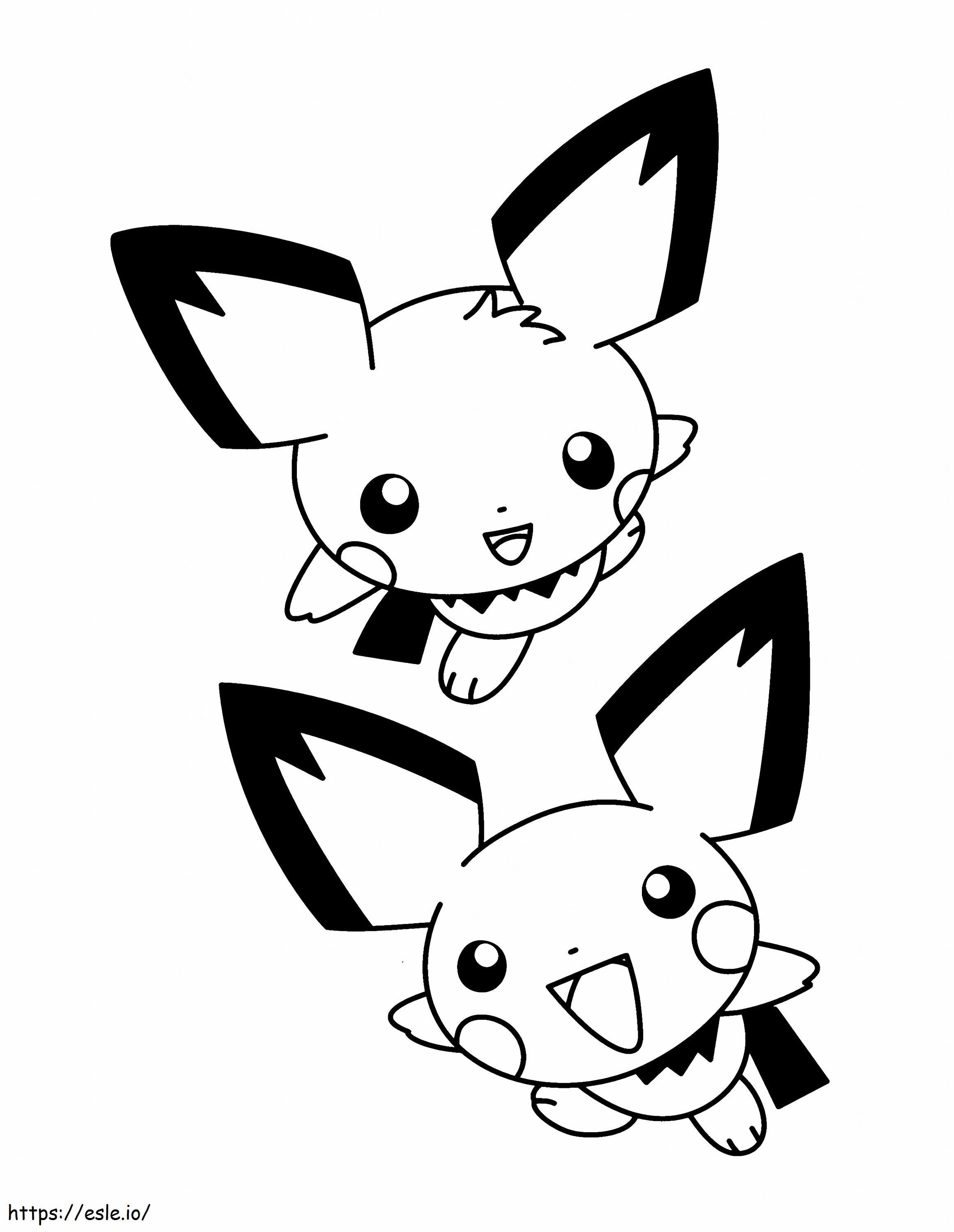 Grandes Dos Pichu Scaled coloring page