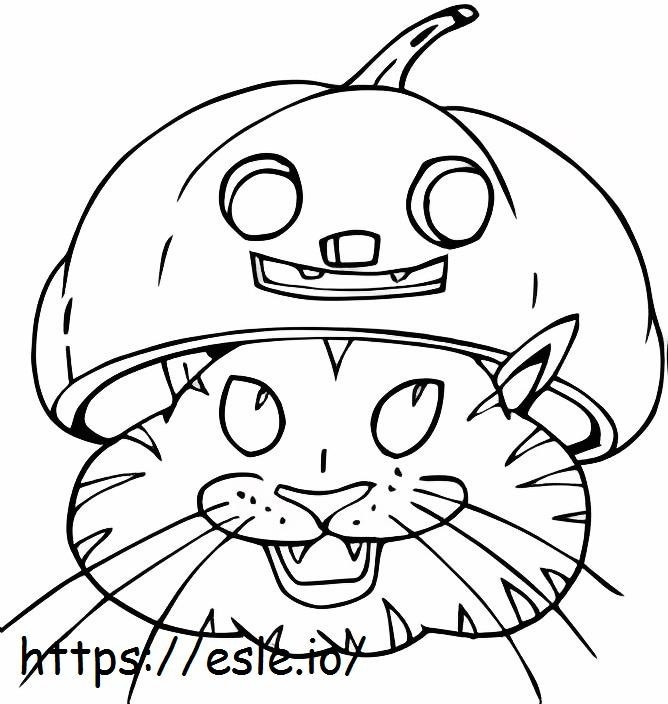1539867452 Black Cat In Jack coloring page
