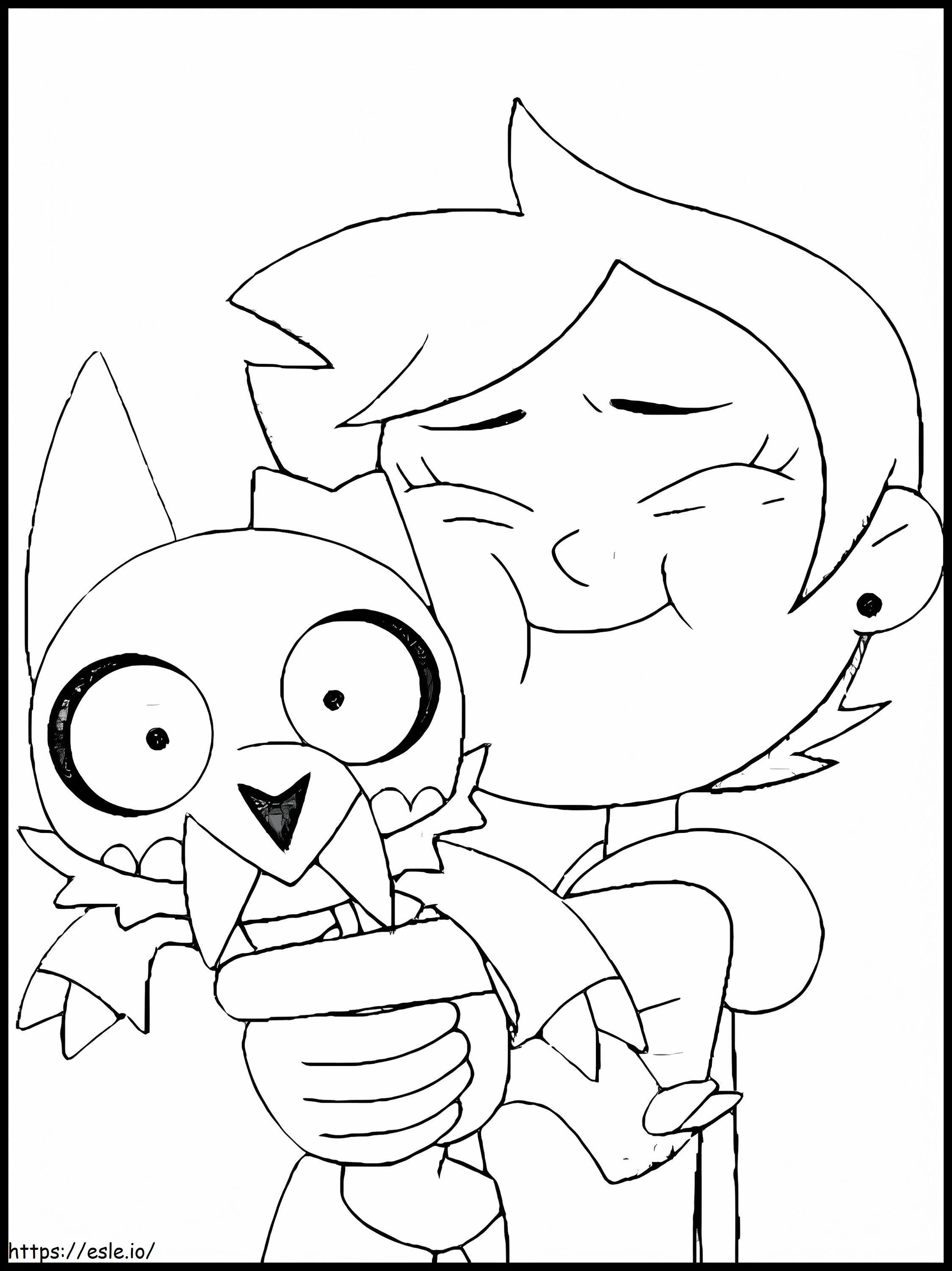 Luz Noceda And ‌King coloring page