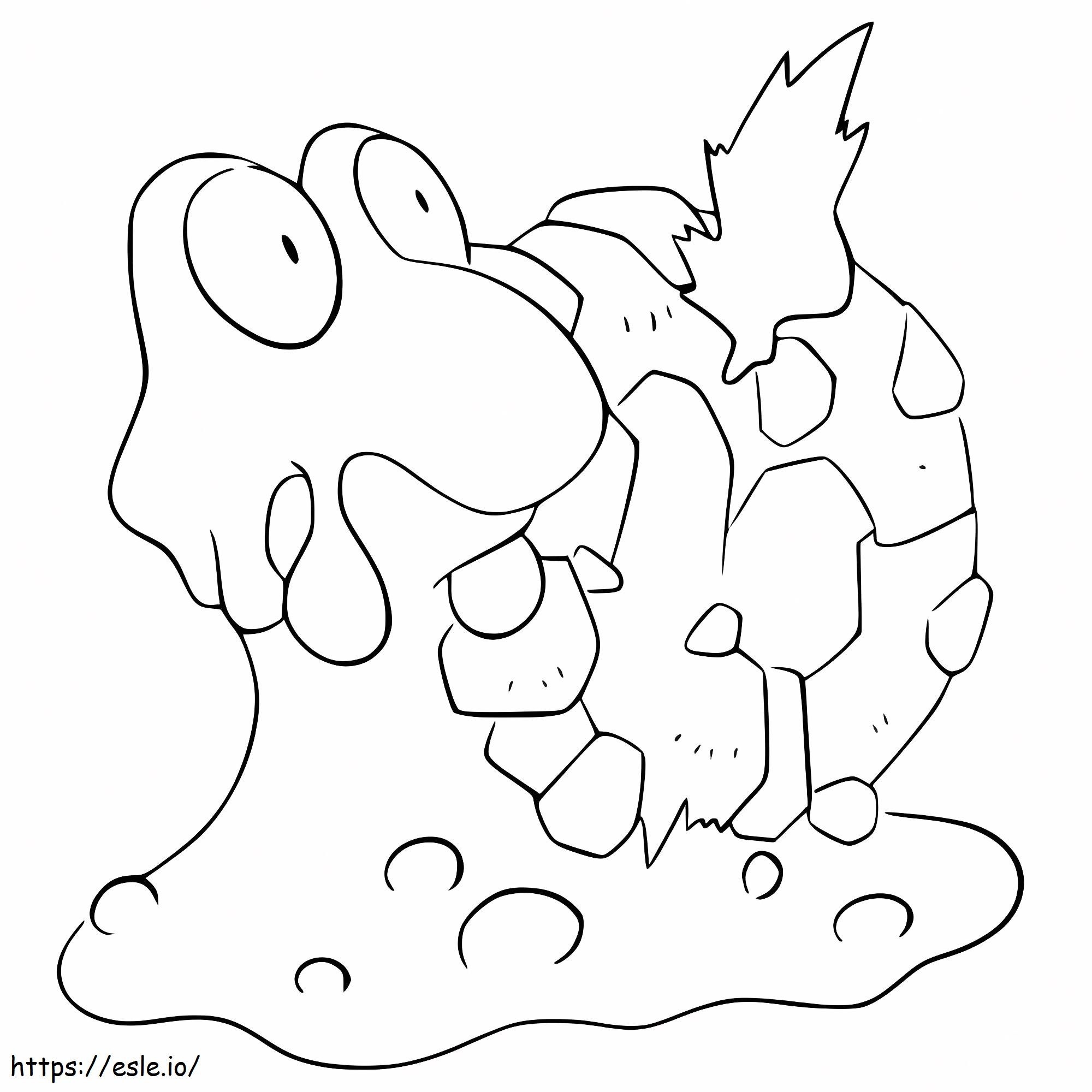 Printable Magcargo Pokemon coloring page