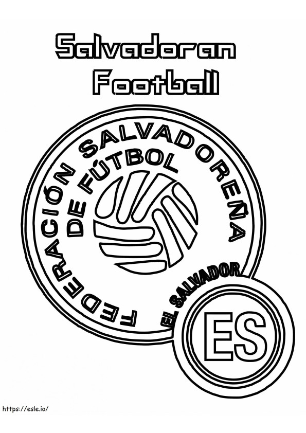 El Salvador Football coloring page