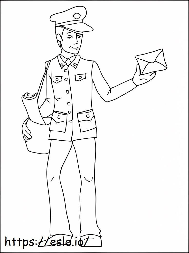 Tall Postman coloring page