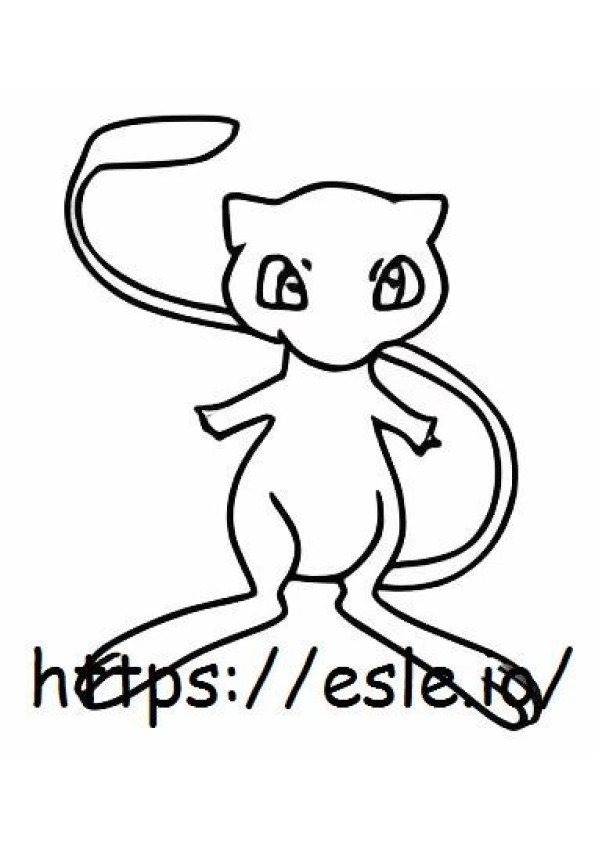 Mew coloring page
