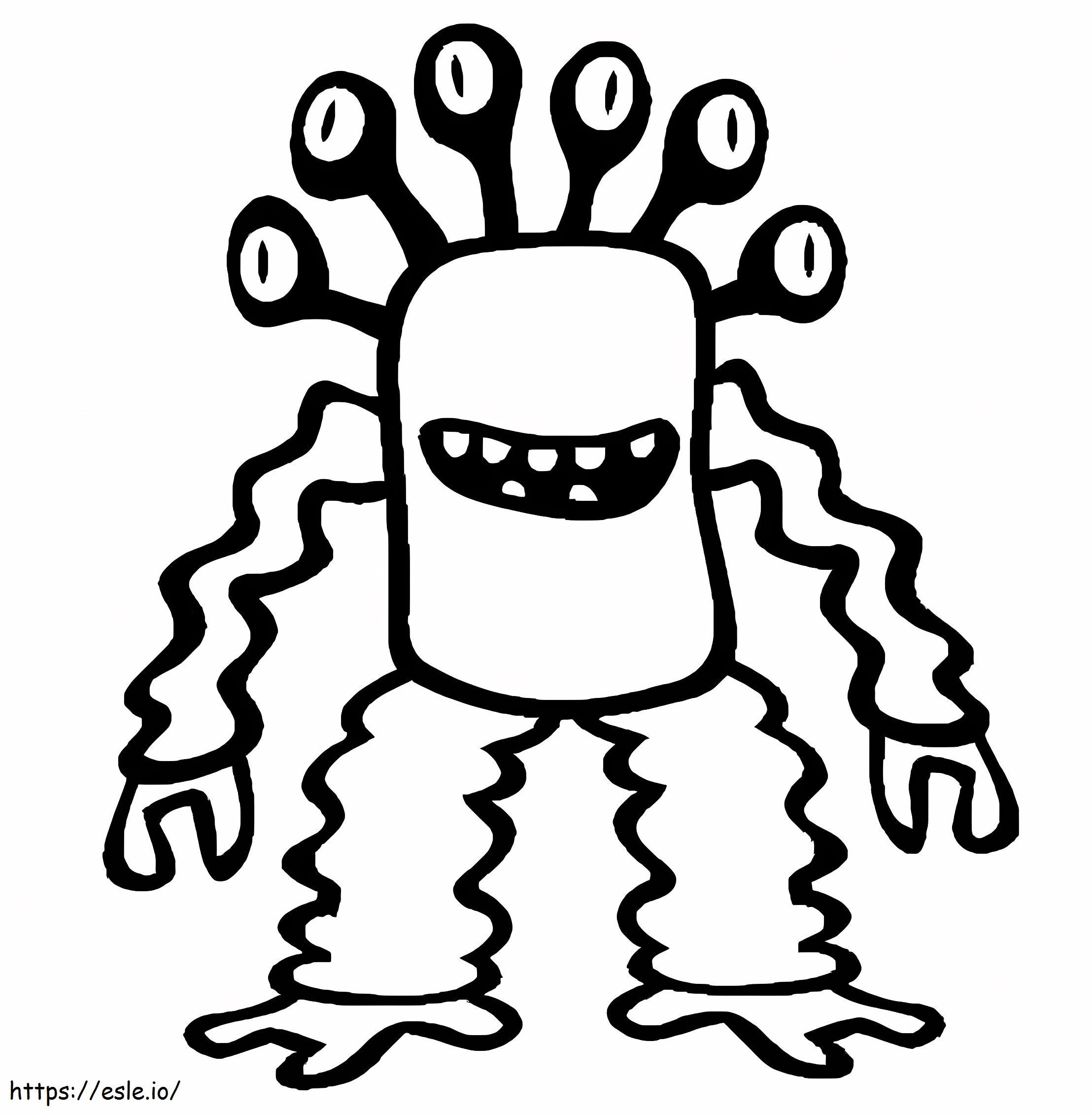Monster Online coloring page