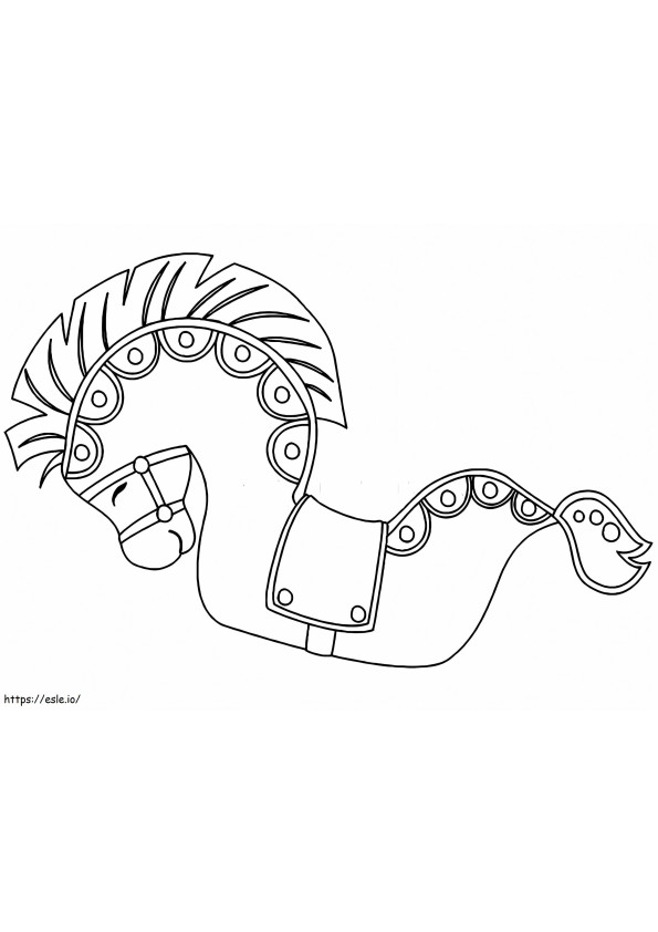 Lumping Horse coloring page