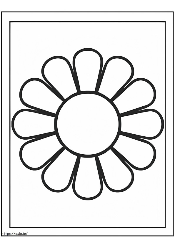 Regular Daisy coloring page