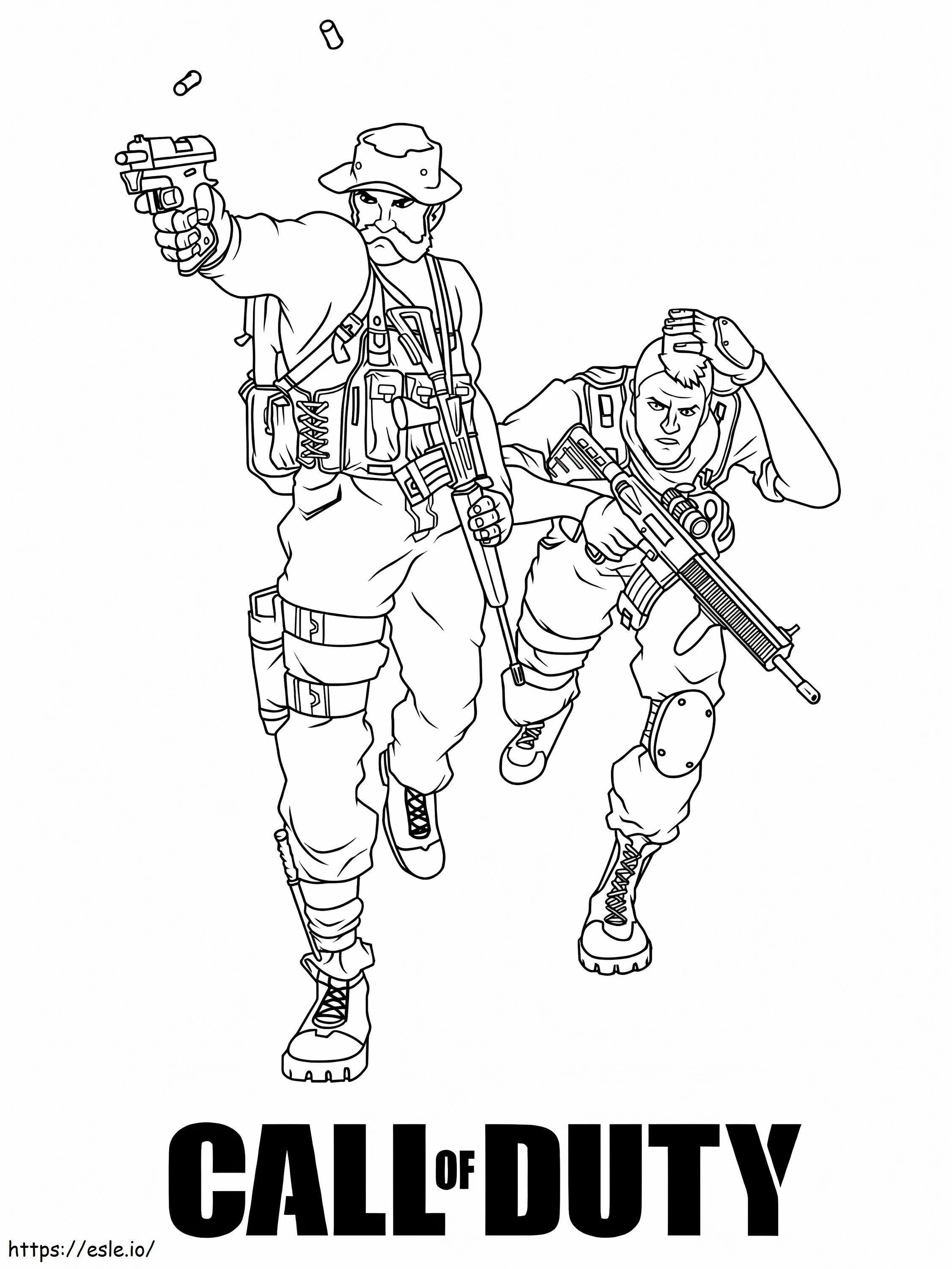 Call Of Duty 1 coloring page