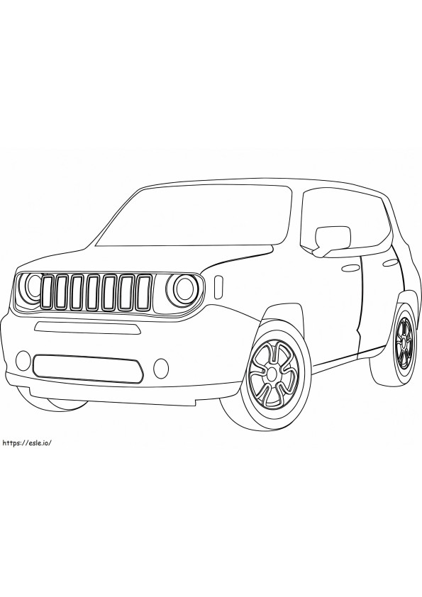 Coloriage Jeep Renégat à imprimer dessin