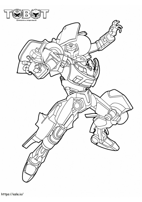Tobot 2 coloring page