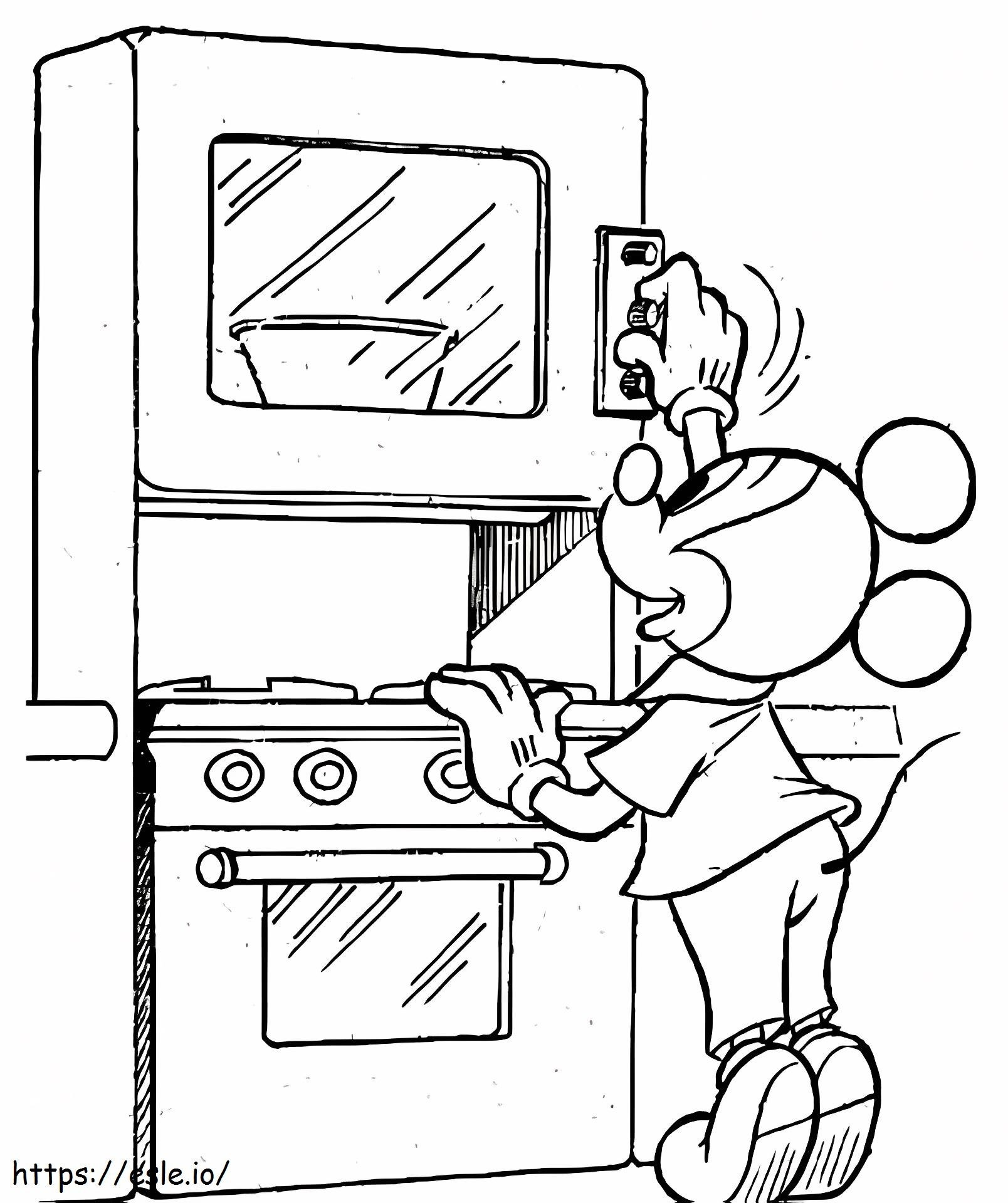 1539746745 Mickey stellt den Ofen ein ausmalbilder