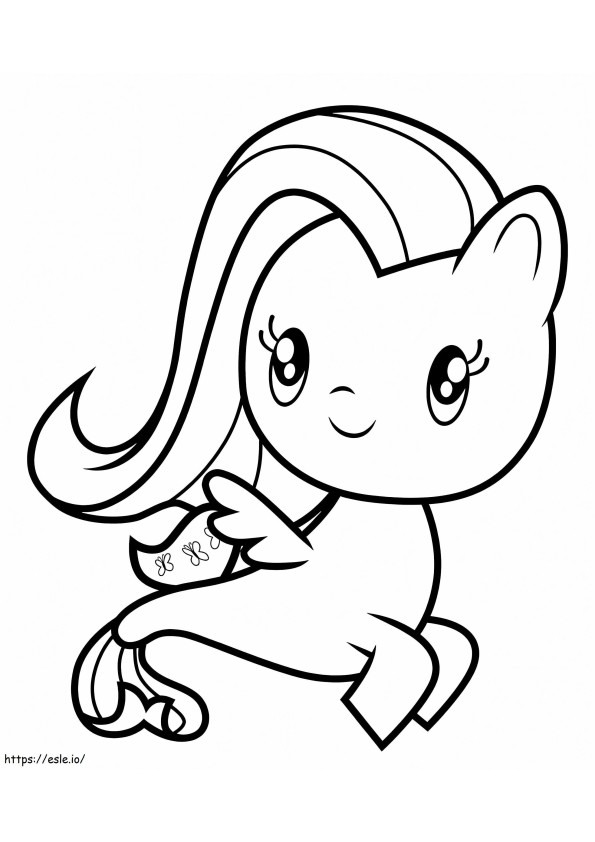 MLP Fluttershy Cutie Mark Crew coloring page