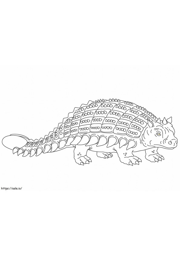 Ankylosaurus Nyomtatható kifestő