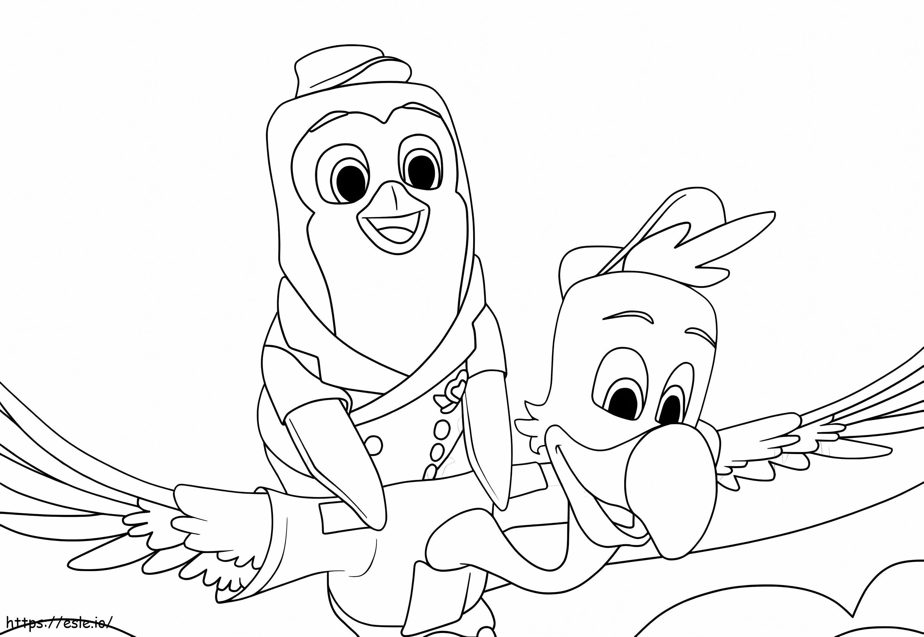 Freddy With Pip coloring page