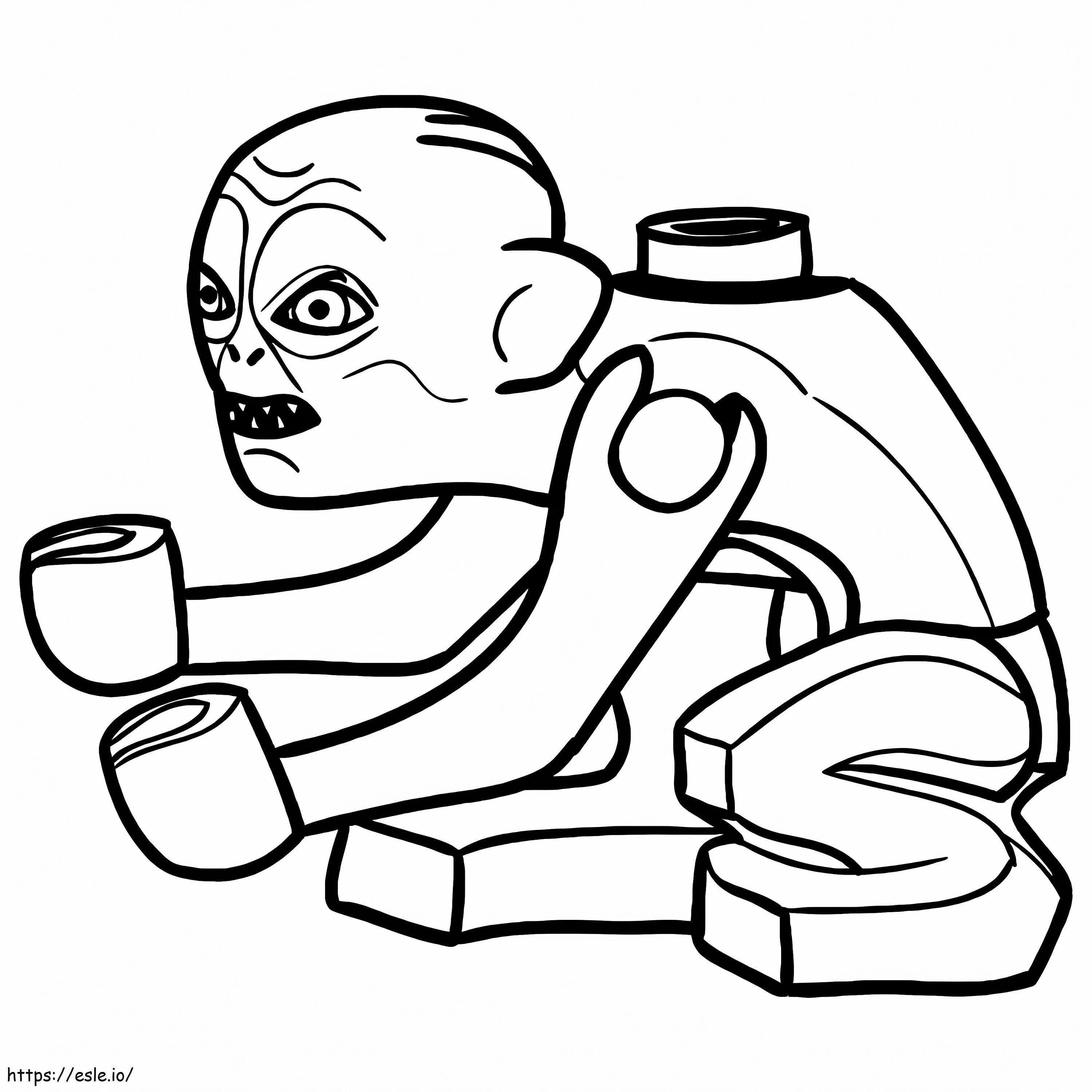 Read Gollum coloring page