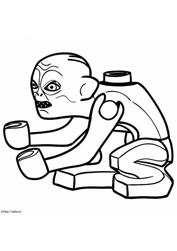 Read Gollum coloring page