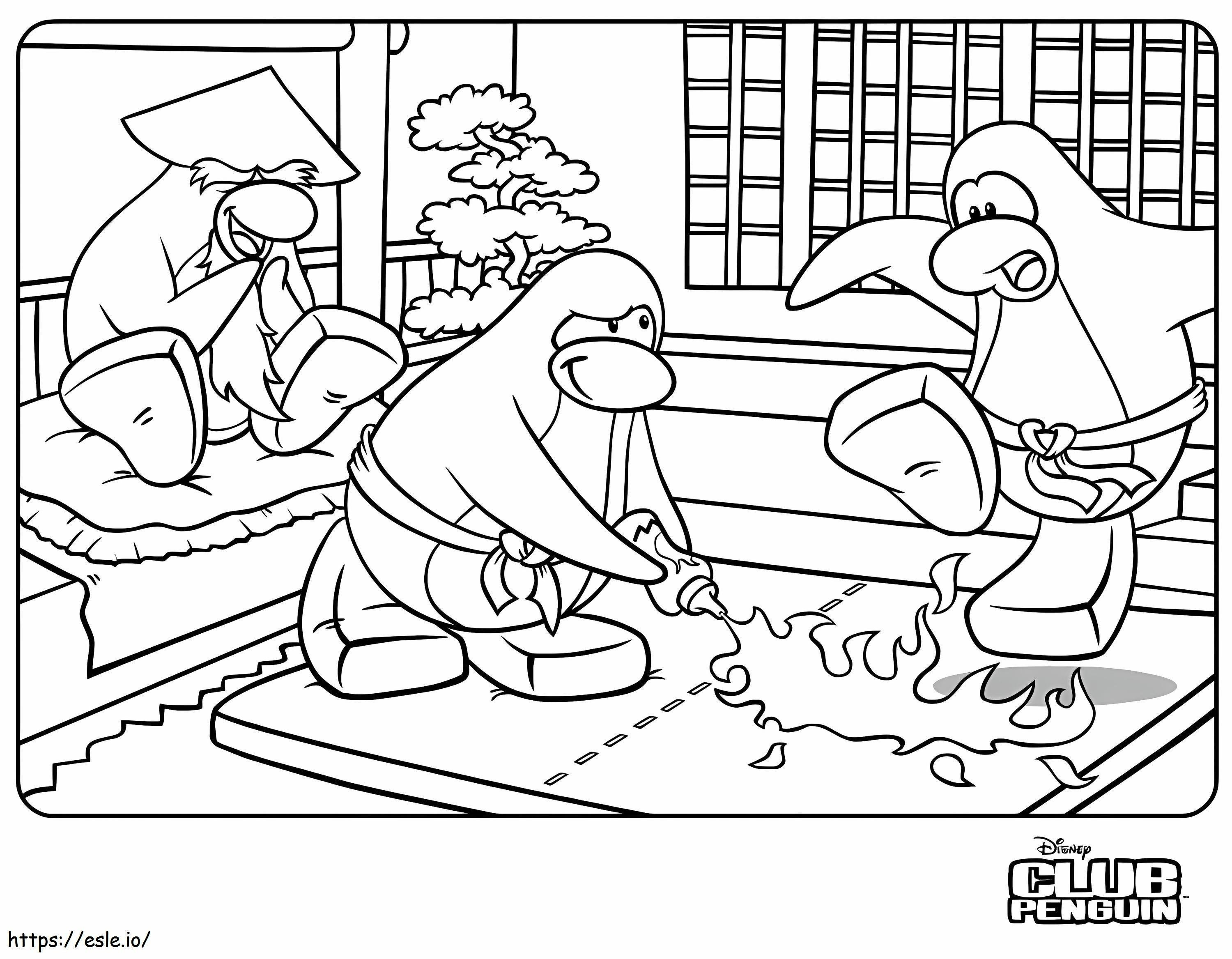 Free Printable Club Penguin coloring page