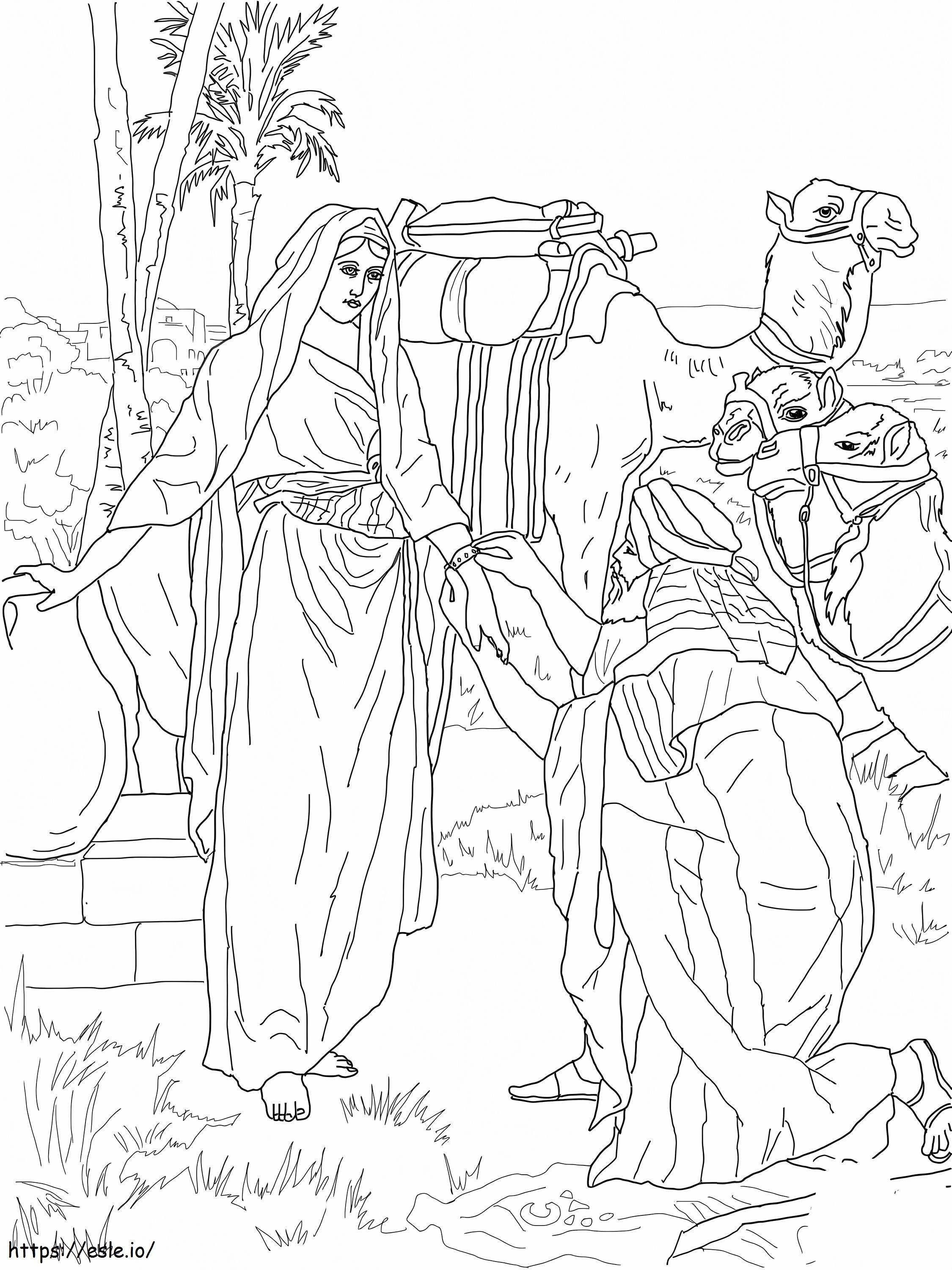 Free Moses Image To Color coloring page