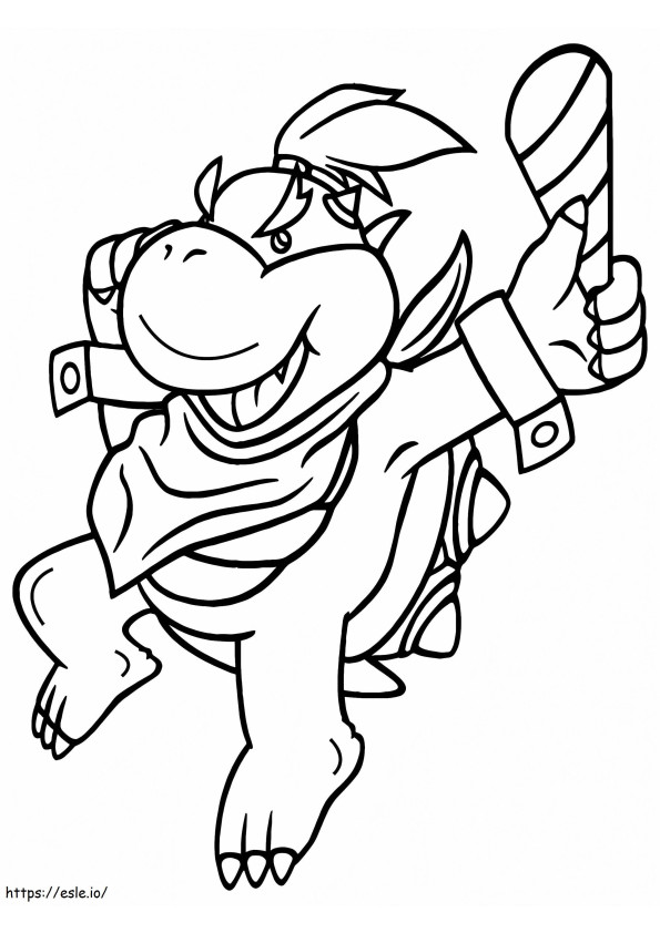 Blessed Baby Bowser coloring page