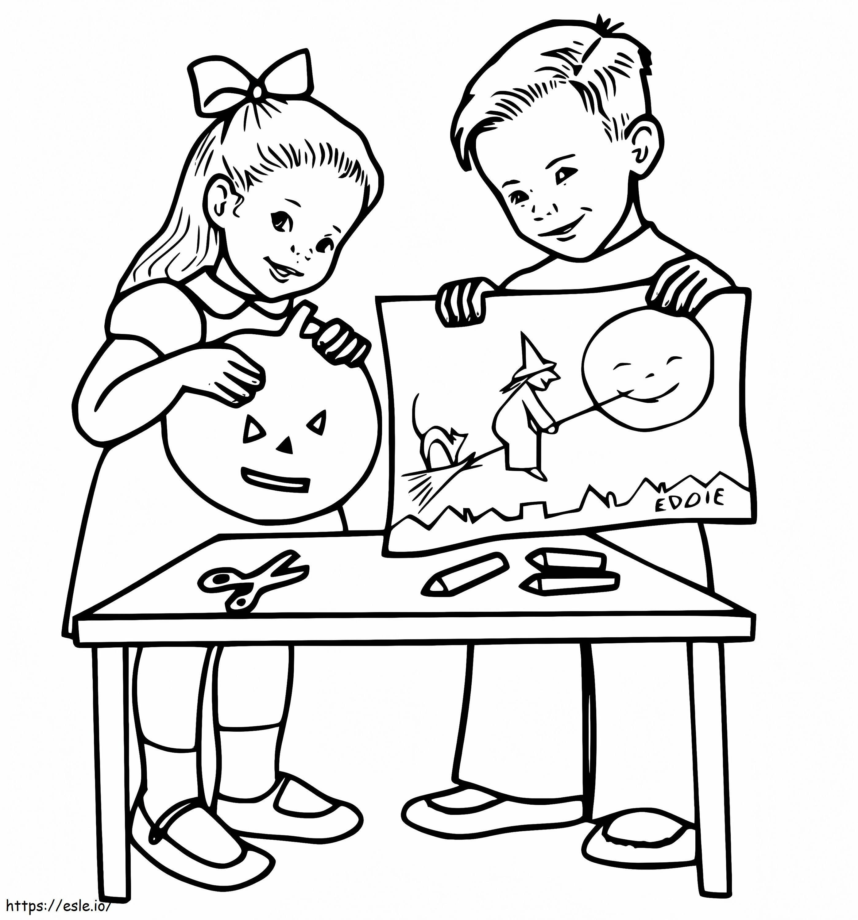 Cute Halloween Picture coloring page