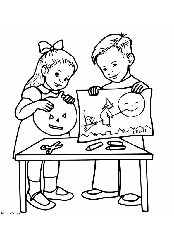 Cute Halloween Picture coloring page