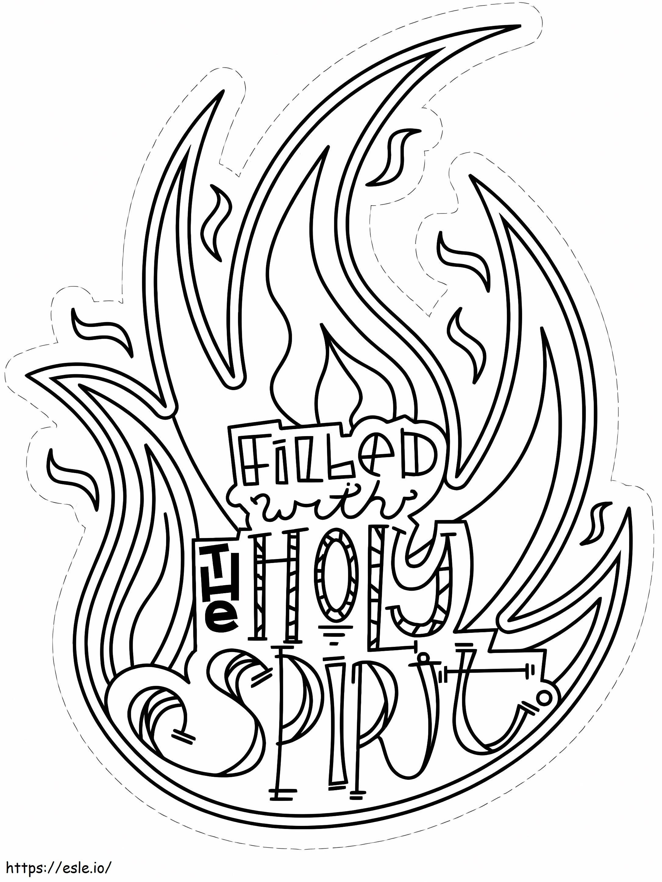 O espírito Santo para colorir