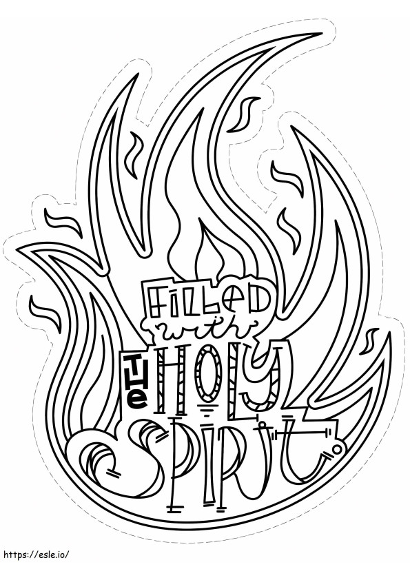 The Holy Spirit coloring page