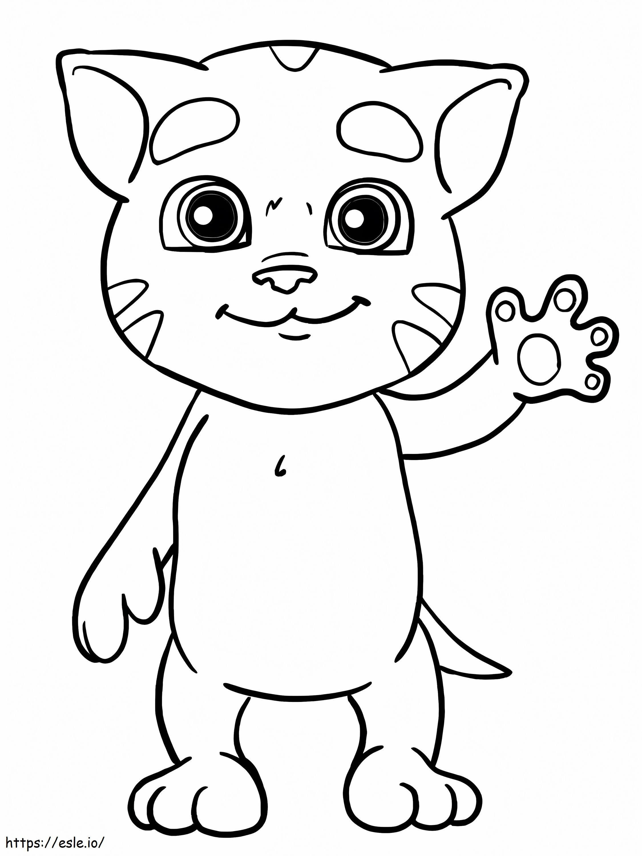 The Cutest Baby Talking Tom coloring page