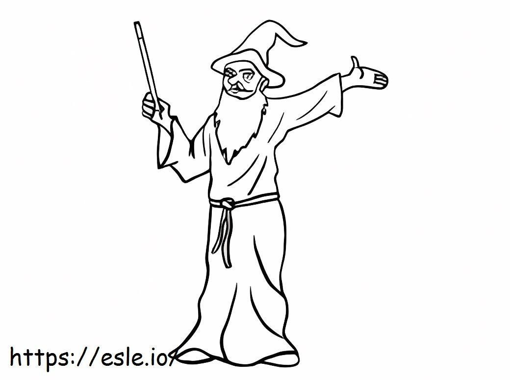 Super Wizard coloring page