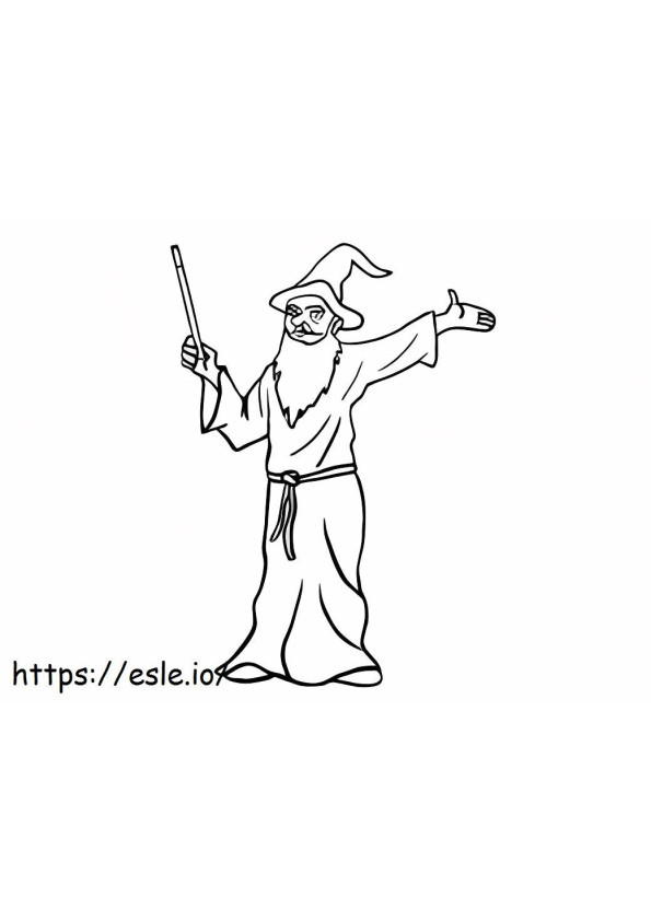 Super Wizard coloring page
