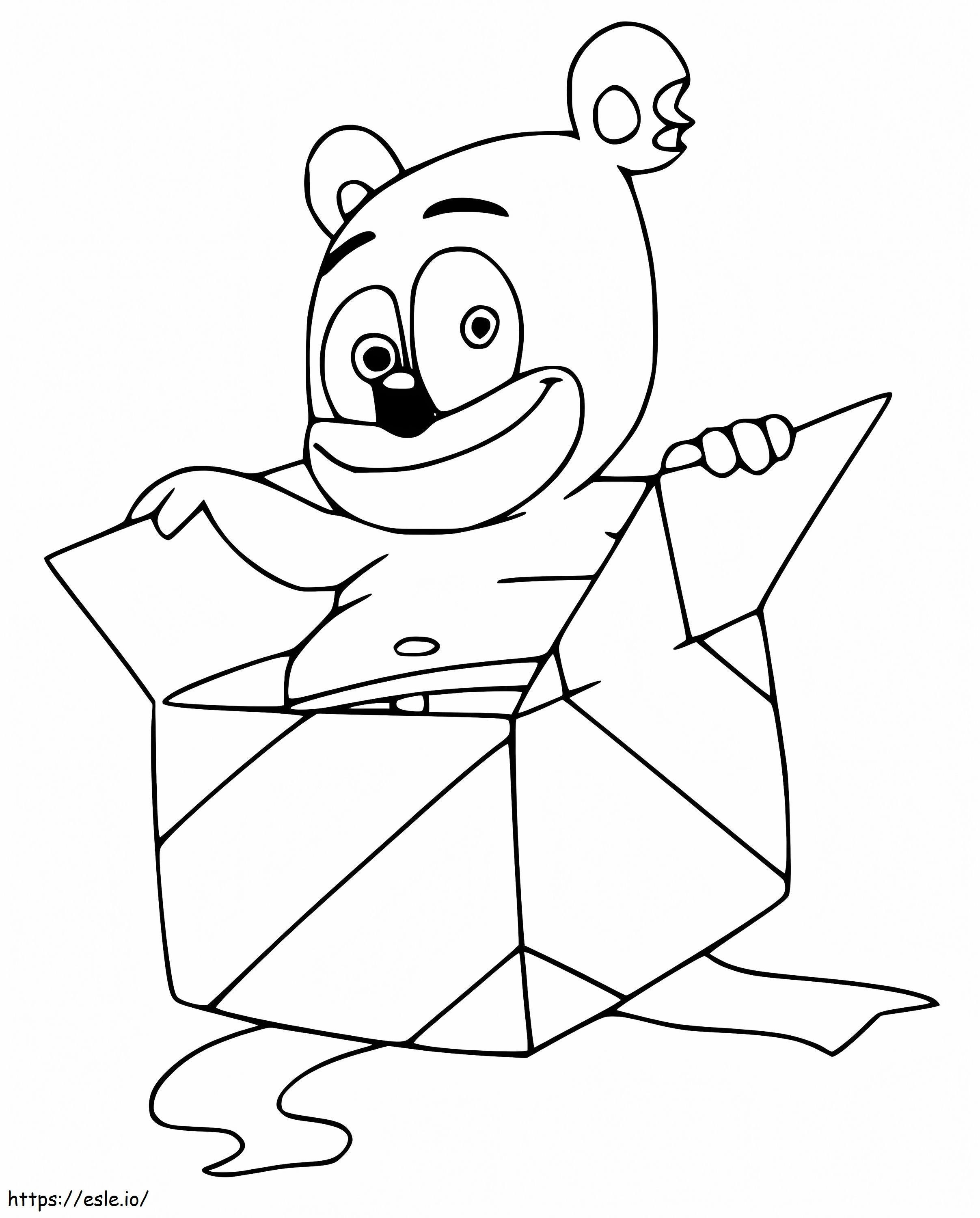 Beruang Gummy yang lucu Gambar Mewarnai