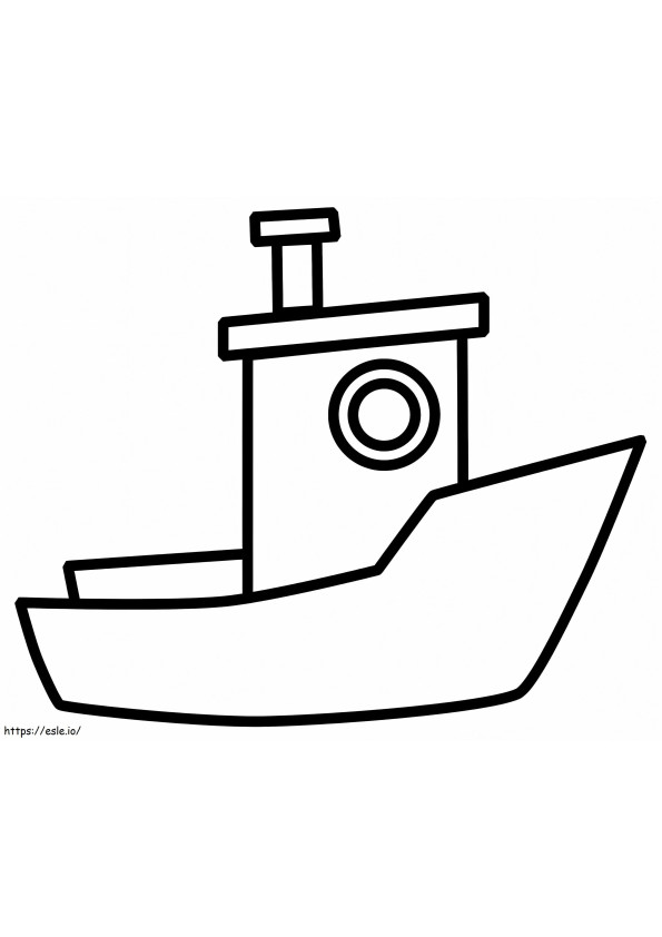 Very Easy Boat coloring page