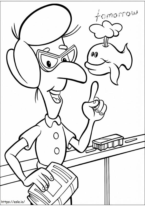 Ms. Fowl From Jimmy Neutron coloring page